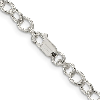 Sterling Silver 5.3mm Oval Cable Chain Necklace