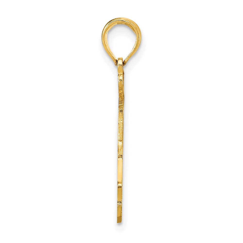 14k Yellow Gold Solid Florida State Pendant