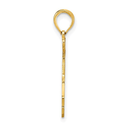 14k Yellow Gold Solid Florida State Pendant