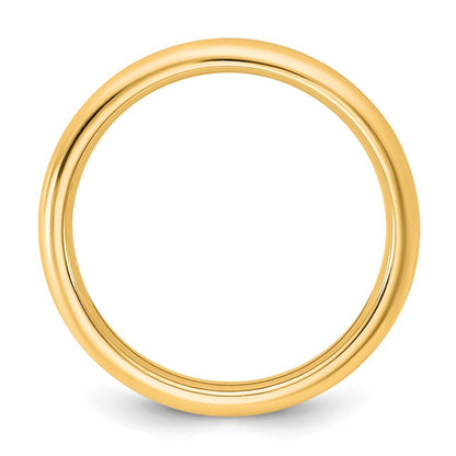 14K Yellow Gold 2.5mm Standard Comfort Fit Band Size 10