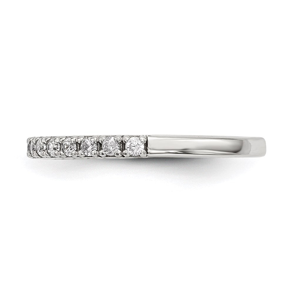 Sterling Silver Cubic Zirconia Ring Size 6
