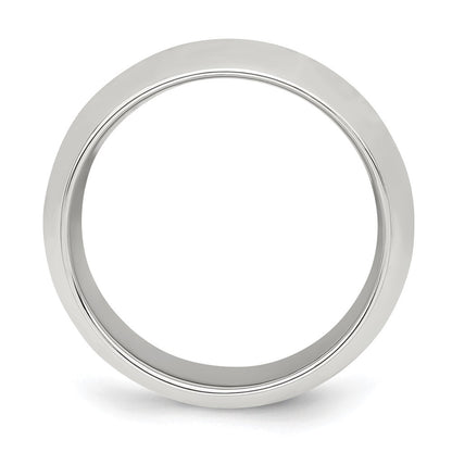 Sterling Silver 8mm Comfort Fit Size 13.5 Band Ring