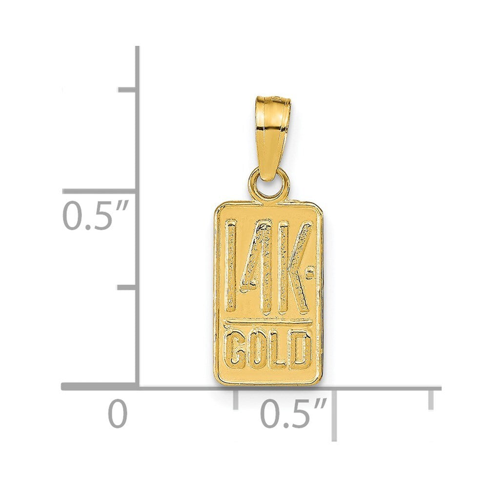 14k Yellow Gold GOLD Pendant for Women