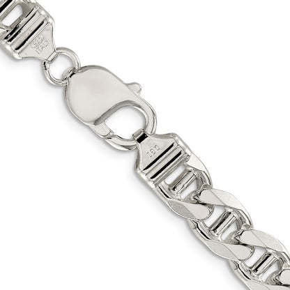 Sterling Silver 8.75mm Figaro Anchor Chain Necklace