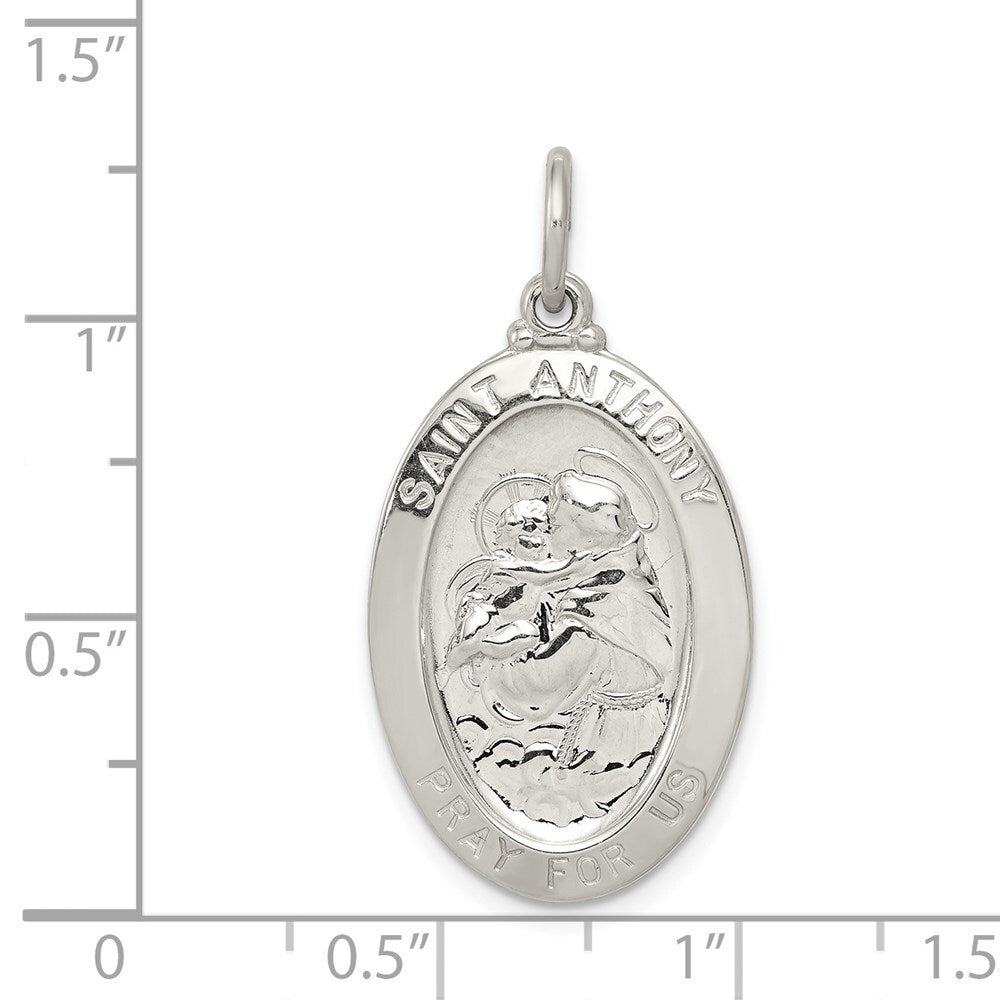 Sterling Silver Saint Anthony Medal Pendant Holiday Gift for Women