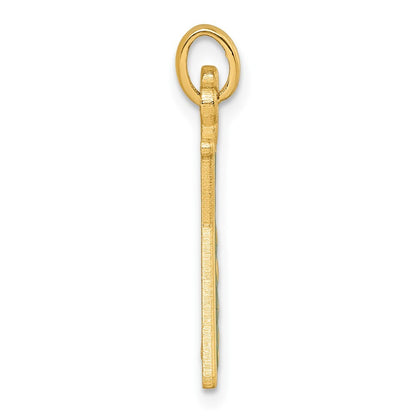 14k Yellow Gold Polished Erlenmeyer Flask Pendant for Women