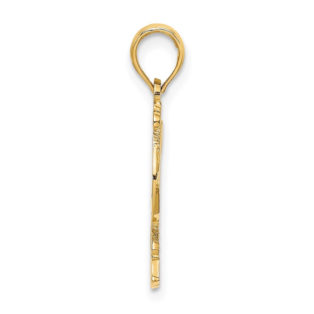 14k Yellow Gold KAUAI Rooster Charm Pendant for Women