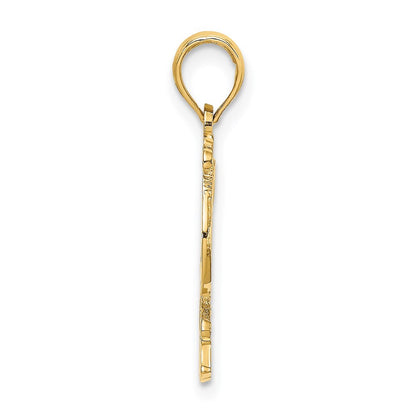 14k Yellow Gold KAUAI Rooster Charm Pendant for Women