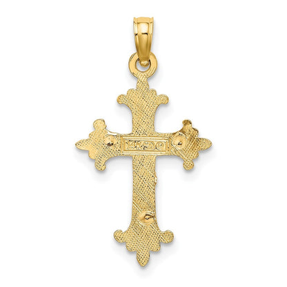 14K Two-Tone Gold Crucifix Charm