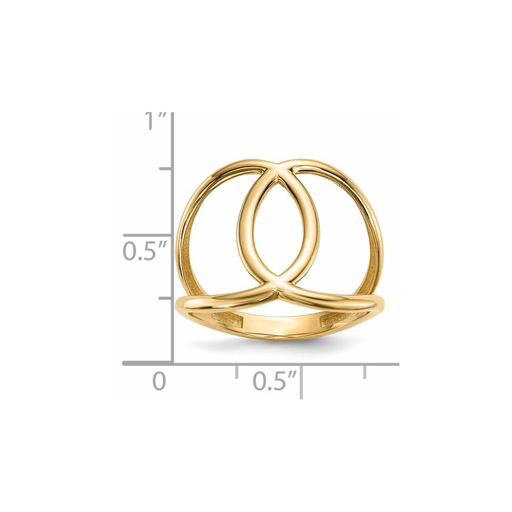 14K Yellow Gold Gold Polished Ring Size 7