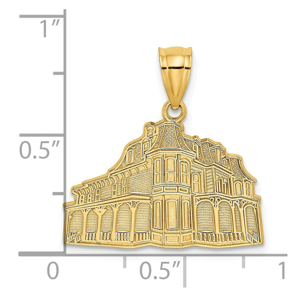 14k Yellow Gold The QUEEN VICTORIA - CAPE MAY, NJ Charm Pendant for Women