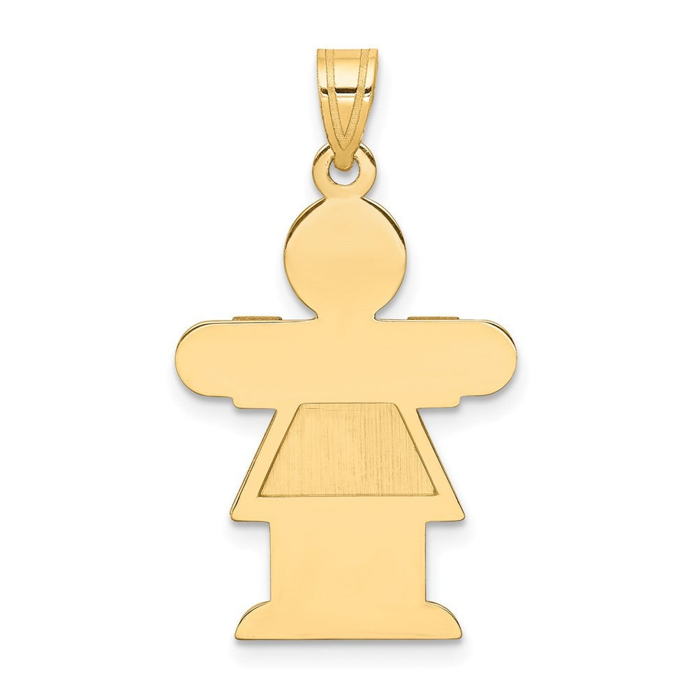 14k Yellow Gold Girl Charm