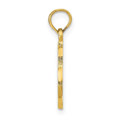 14k Yellow Gold Martha's Vineyard Island Pendant for Women