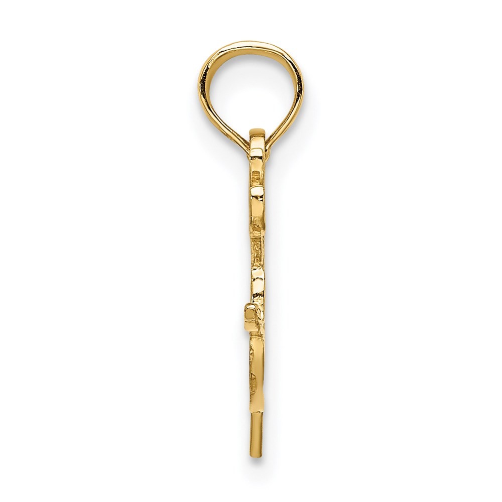 14k Yellow Gold Paint Pallet Charm