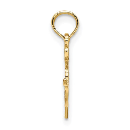14k Yellow Gold Paint Pallet Charm