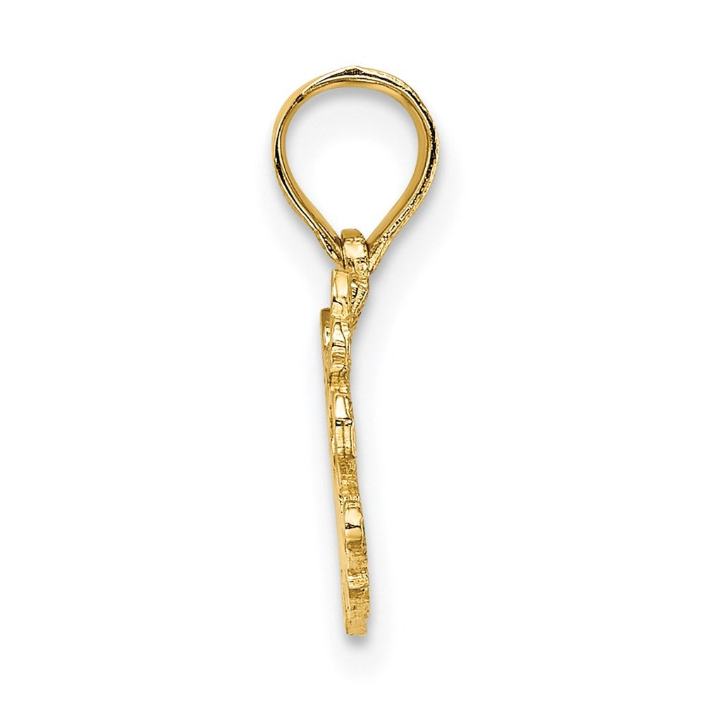14k Yellow Gold LITTLE ANGEL Charm Pendant