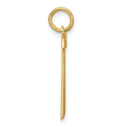 14k Yellow Gold Fancy Hammer