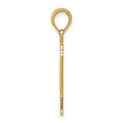 14k Yellow Gold Piano Pendant for Women