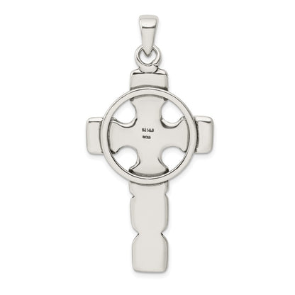 Sterling Silver Antiqued Celtic Cross Pendant Holiday Gift for Women