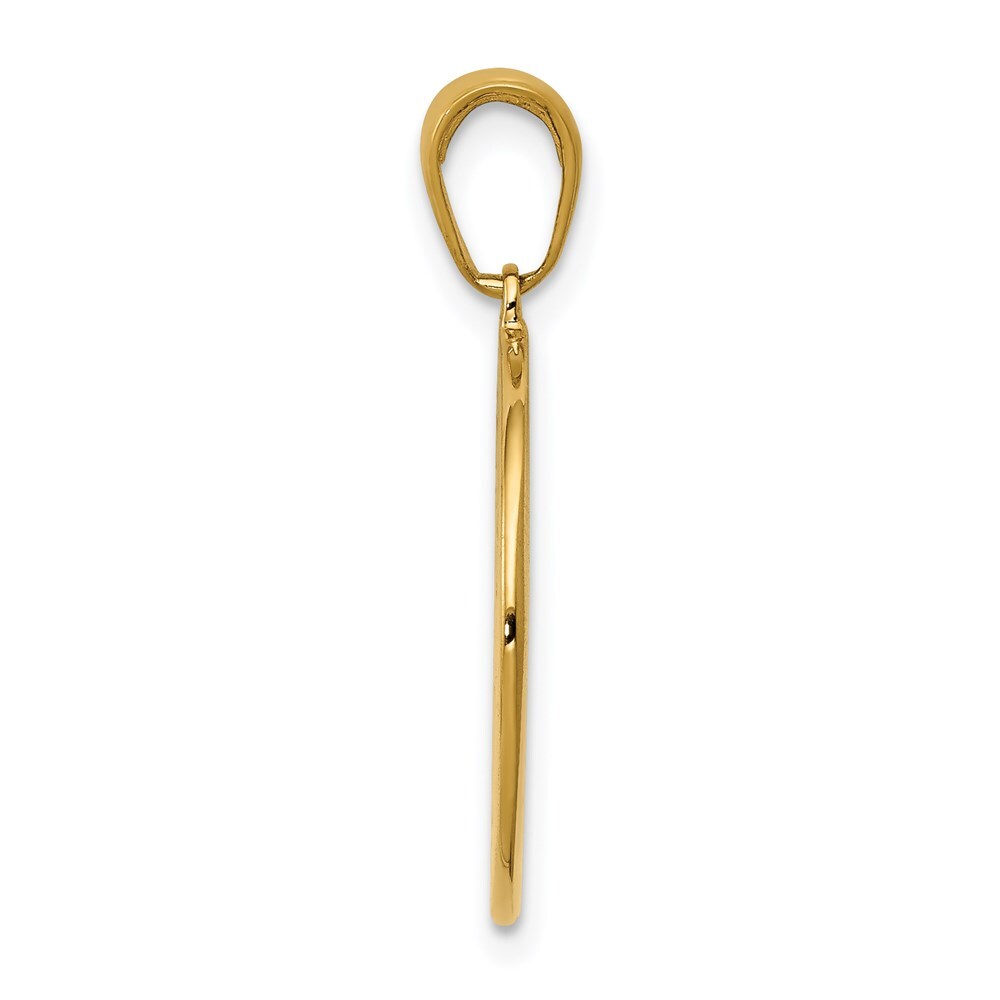14k Yellow Gold Saint Anthony Small Round Medal Pendant