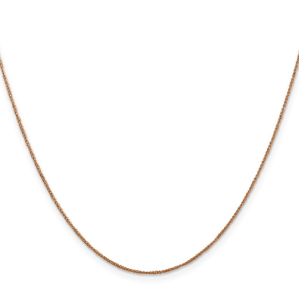 14K Rose Gold 24 inch .7mm Ropa Chain Necklace