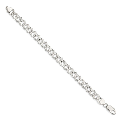 Sterling Silver 8.3mm Curb Chain Bracelet