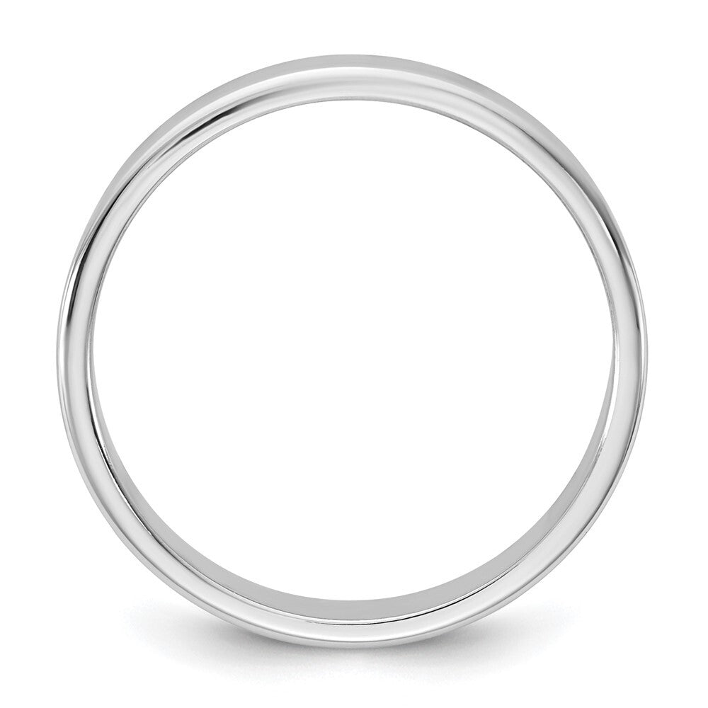 14k White Gold 3.5mm LTW Flat Band Size 6