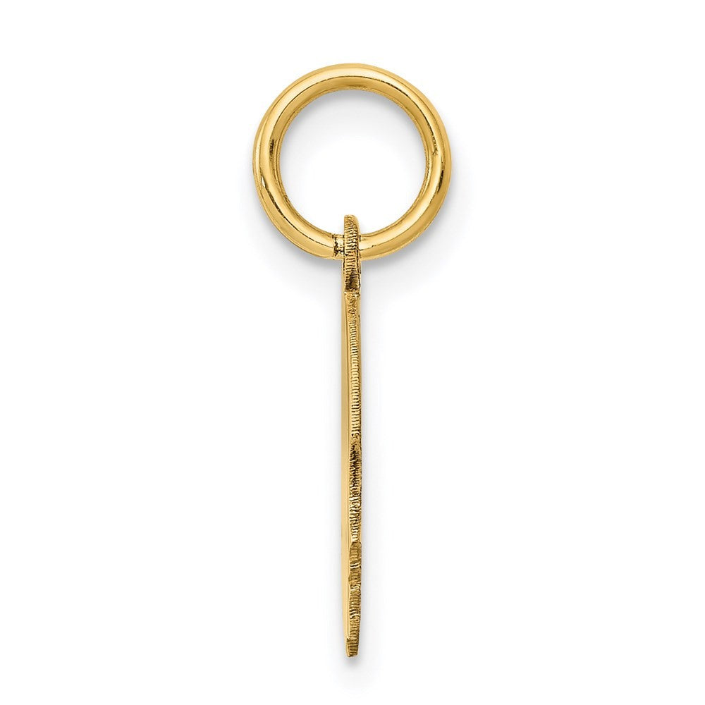 14k Yellow Gold .018 Depth Engravable Boy Head Charm