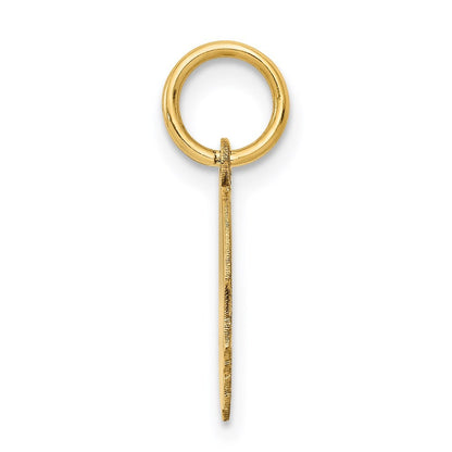 14k Yellow Gold .018 Depth Engravable Boy Head Charm