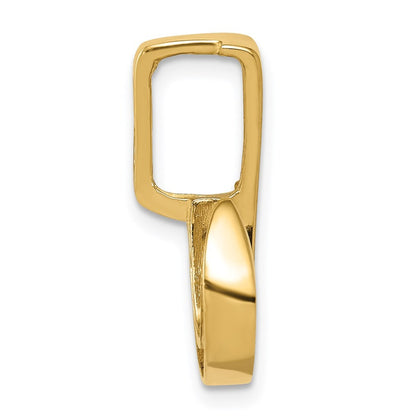 14k Yellow Gold Fits up to 6mm Regular, 8mm Fancy Reversible Omega Slide