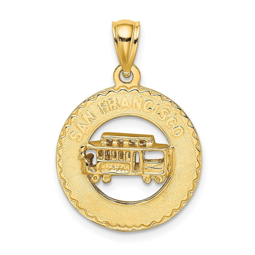14k Yellow Gold SAN FRANCISCO Cable Car Charm
