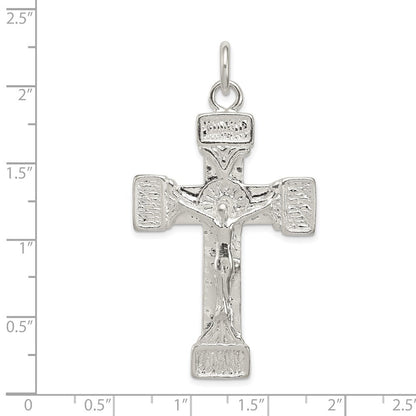 Sterling Silver Latin Crucifix Pendant Holiday Gift for Women