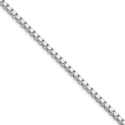 Sterling Silver Rhodium-plated 3.25mm Box Chain Necklace