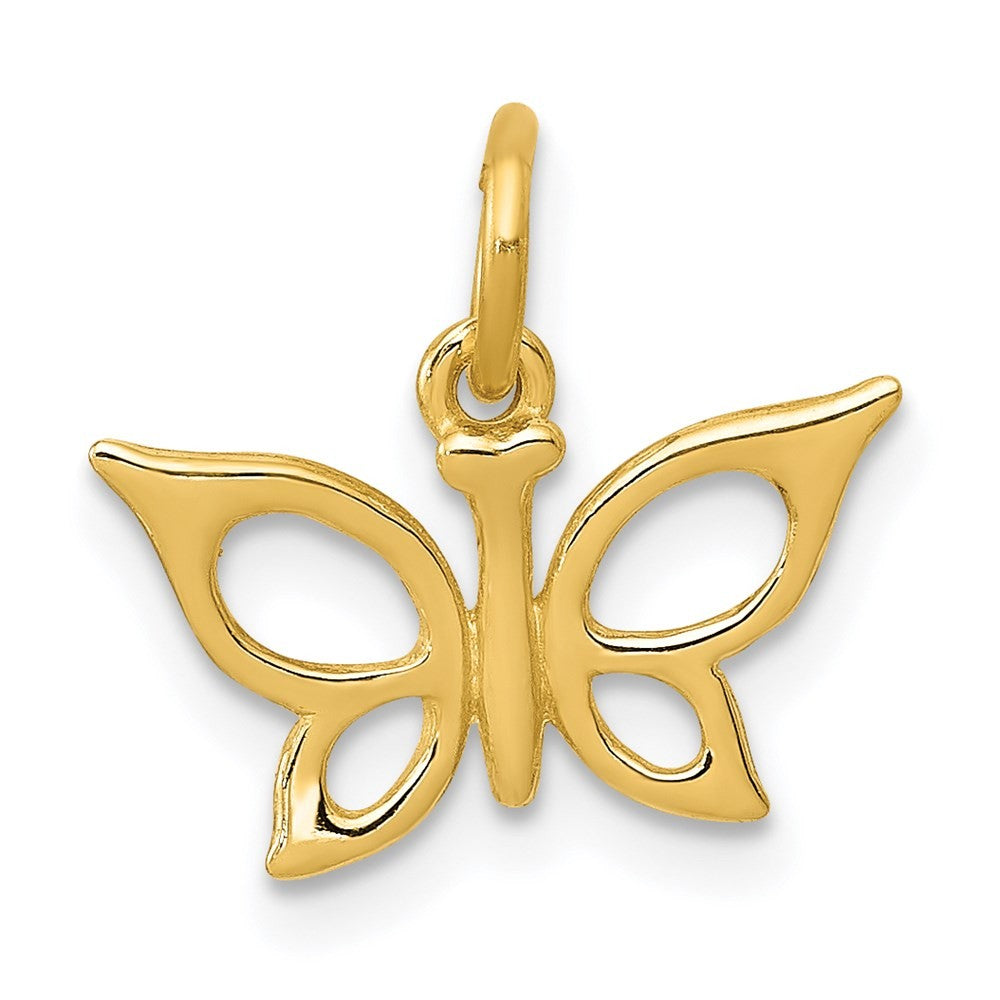 14k Yellow Gold Butterfly Charm