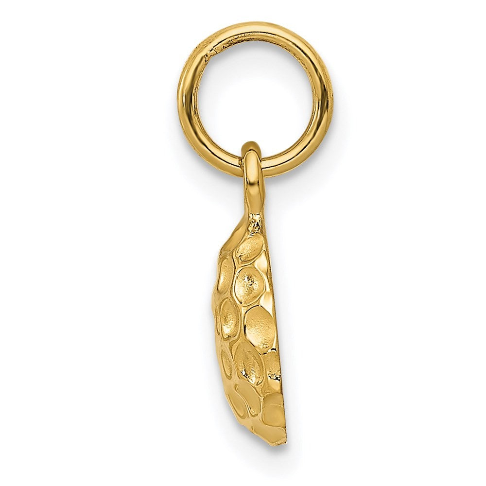 14k Yellow Gold Golf Ball Charm