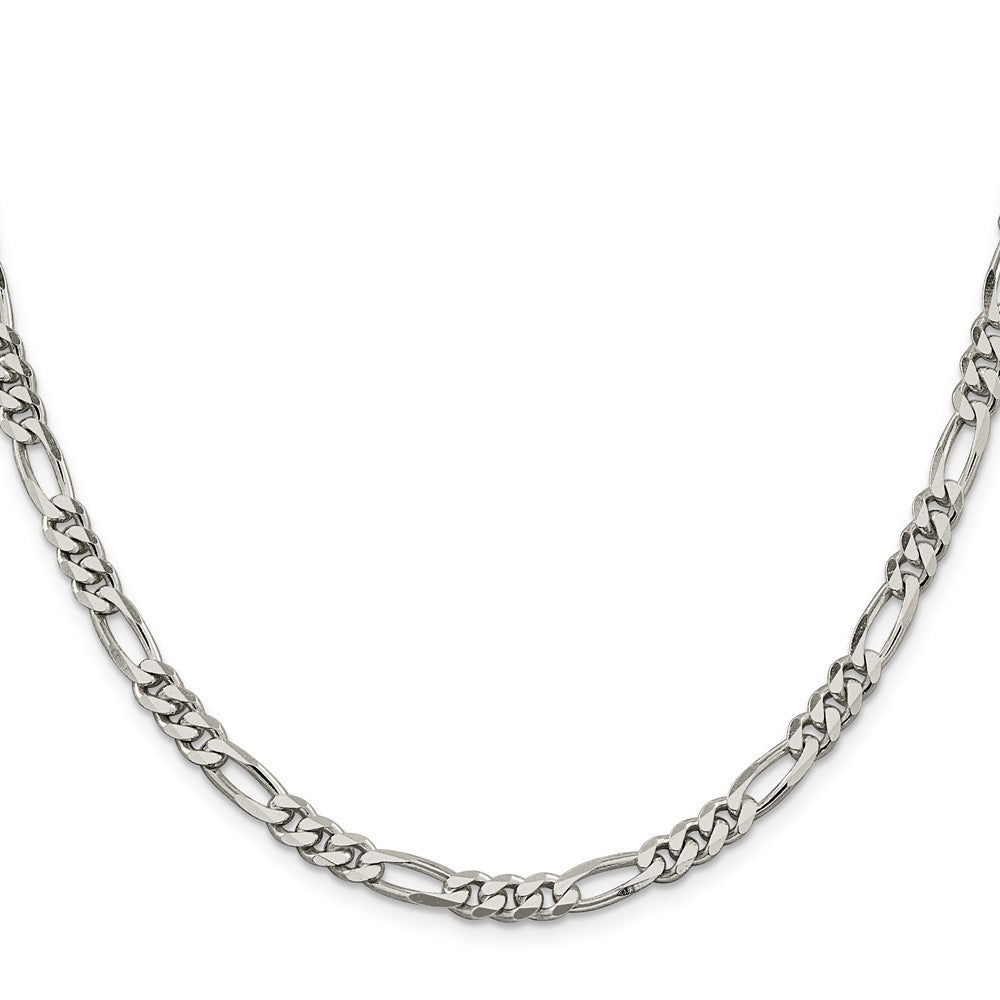 Sterling Silver 5.5mm Figaro Chain Necklace