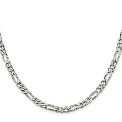 Sterling Silver 5.5mm Figaro Chain Necklace