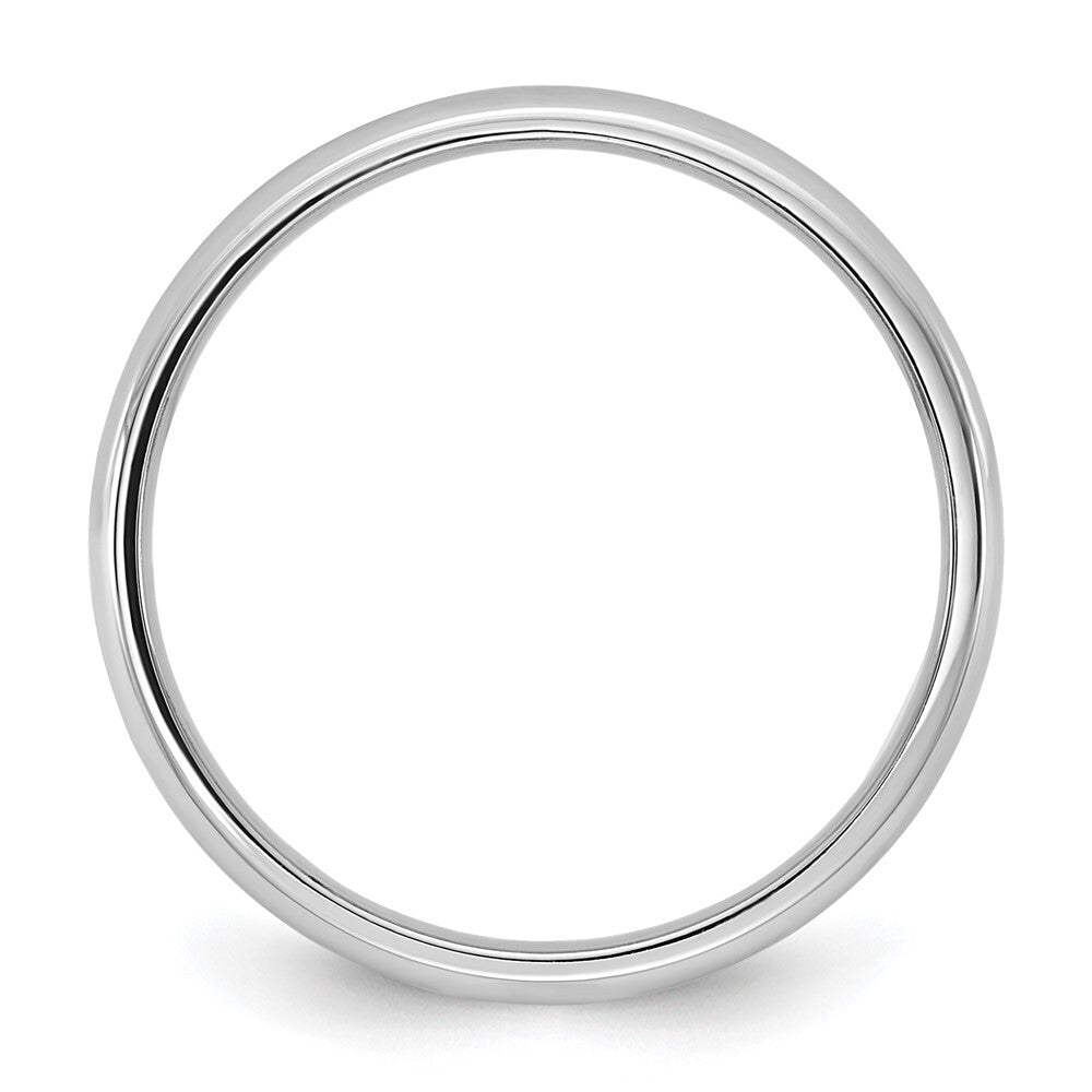 14k White Gold 2.5mm LTW Comfort Fit Band Size 8