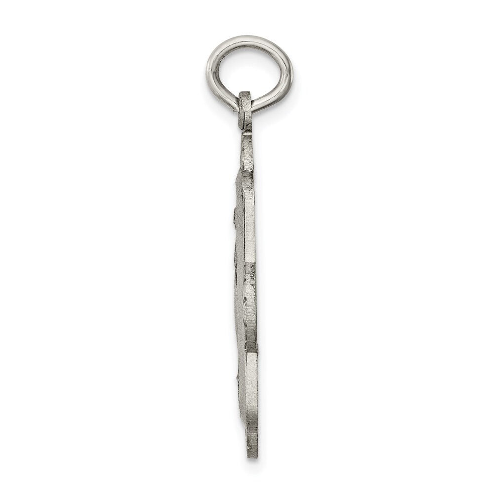 Sterling Silver Antiqued Miraculous Medal Pendant Holiday Gift for Women