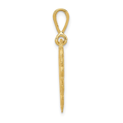 14k Yellow Gold Reversible FOR A SPECIAL GRANDMA Pendant for Women