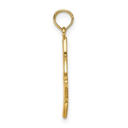 14k Yellow Gold Small Celtic Eternity Knot Charm Pendant for Women