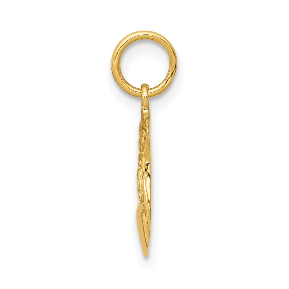 14k Yellow Gold Police Badge Charm