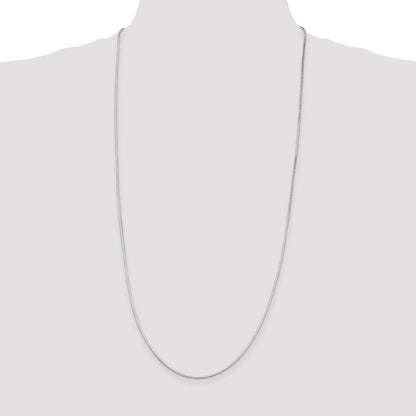 Sterling Silver 1.35mm Octagonal Snake Chain