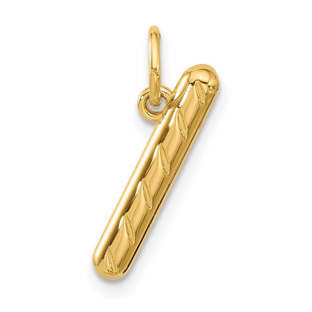 14k Yellow Gold Fancy Breadstick Pendant for Women