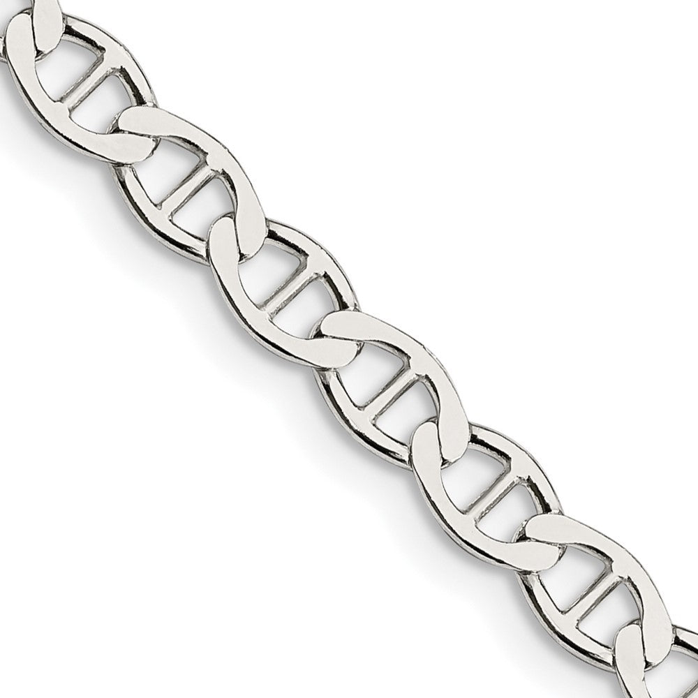 Sterling Silver 4.75mm Flat Anchor Chain Necklace