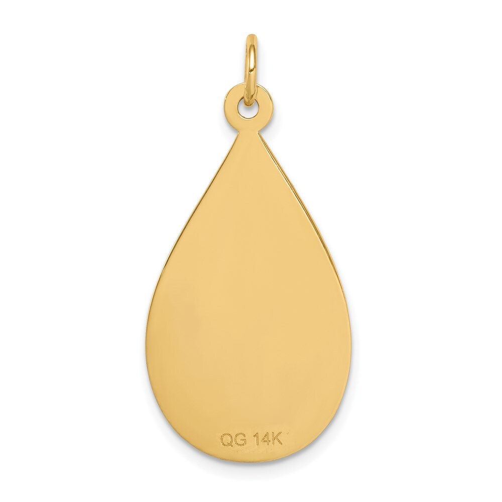 14k Yellow Gold Medical Jewelry Unenameled Pendant for Women
