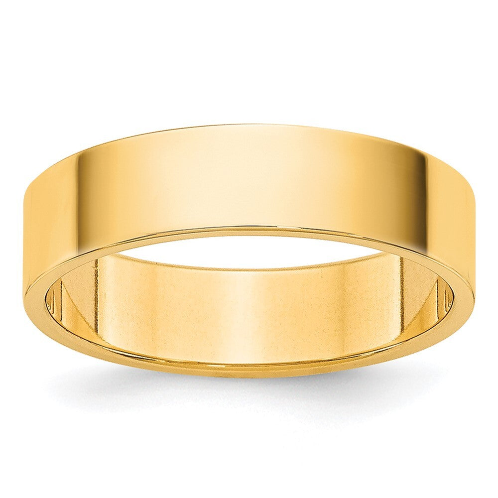 14K Yellow Gold 4.5mm LTW Flat Band Size 7