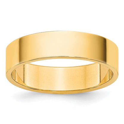 14K Yellow Gold 4.5mm LTW Flat Band Size 7