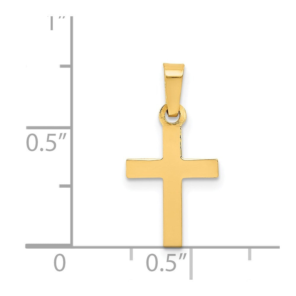 14k Yellow Gold Cross Pendant for Women