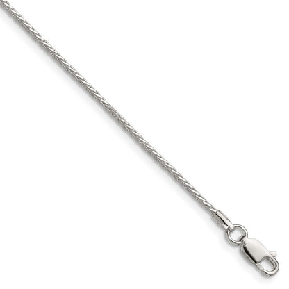 Sterling Silver 1.45mm 8 Sided Diamond-cut Double Spiga Chain
